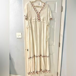 Loft Embroidered Maxi Dress